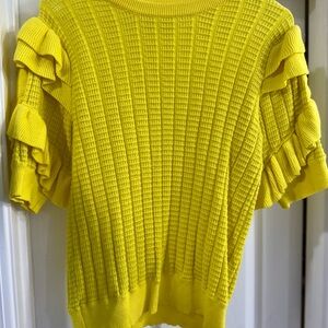 THML Vibrant Yellow Knit Top
